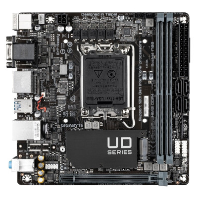 Gigabyte Материнська плата H610I s1700 H610 2xDDR5 M.2 HDMI D-Sub ATX
