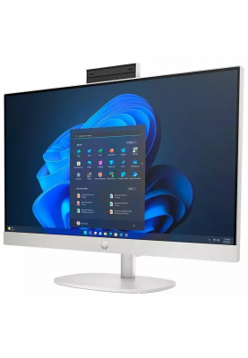 HP Комп'ютер персональний моноблок 245-G10 23.8" FHD IPS AG, AMD R5-7520U, 16GB, F512GB, UMA, WiFi, кл+м, 3р, Win11P, білий