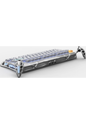 GravaStar Клавіатура механічна GravaStar Mercury K1 Pro 80keys, GravaStar x Kailh Speedy Mint, EN/UKR, BT/WL/USB, сірий