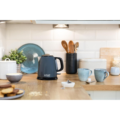 Russell Hobbs Електрочайник Russell Hobbs Colours Plus Mini, 1л, метал , сірий Russell Hobbs Електрочайник Russell Hobbs Colours Plus Mini, 1л, метал , сірий