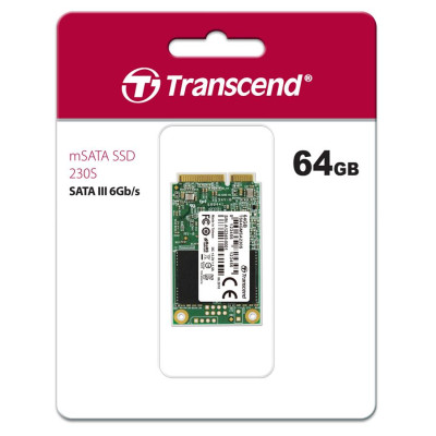 Transcend Накопичувач SSD mSATA 64GB SATA 230S