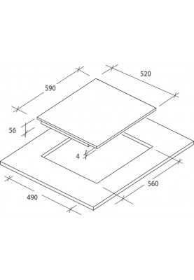 Candy Варильна поверхня елект. iндукцiя/4 комф./сенсор/чорний