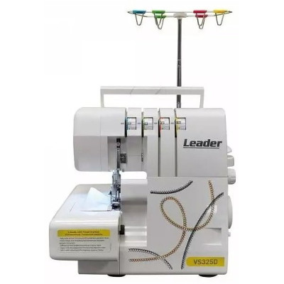 LEADER Оверлок LEADER VS325D, 100Вт, 10 оп., (4, 3, 2-х ниткові шви), білий