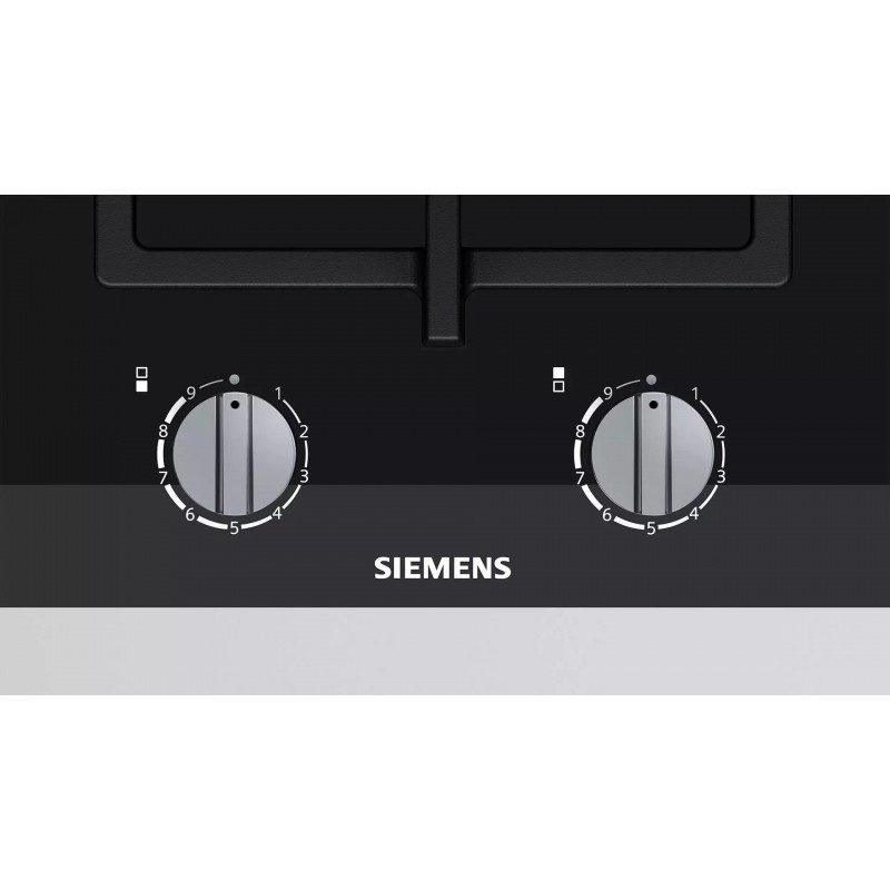 Siemens Варильна поверхня газова на склі, 30см, Доміно, чорний