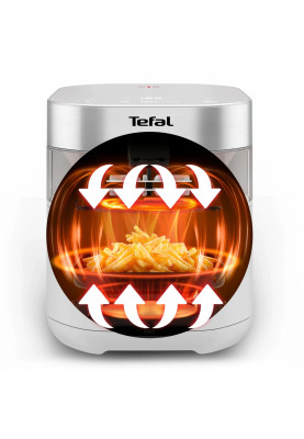 Tefal Мультипіч Easy Fry Infrared, 1500Вт, чаша-7л, сенсорне керув., 8 програм, з віконцем, пластик, світло-сірий
