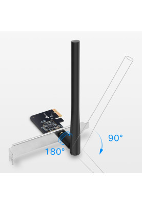 TP-Link Адаптер WiFi TP-LINK Archer T2E AC600, PCI-Express x1