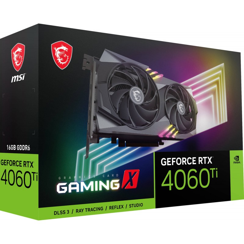 MSI Відеокарта GeForce RTX 4060 Ti 16GB GDDR6 GAMING X