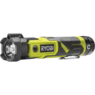 Ryobi Ліхтар ручний акумуляторний USB Lithium RLP4-0, 4В, 640лм, 3 функції освітлення, поворотна головка, магніт (без АКБ та ЗП)