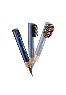 BaByliss Стайлер Air Wand, 1600Вт, темп.режимов-3, подвійна іонізація, 2 насадки, синій