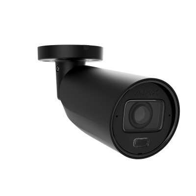 Ajax IP-камера дротова BulletCam HLVF 5 MP Black, 2.8–12 мм, PoE, True WDR, IP67, ІЧ 60 м, LED 40 м, аудіо, кут огляду 31° до 111°, вулична, чорна, 126276.217.BL1