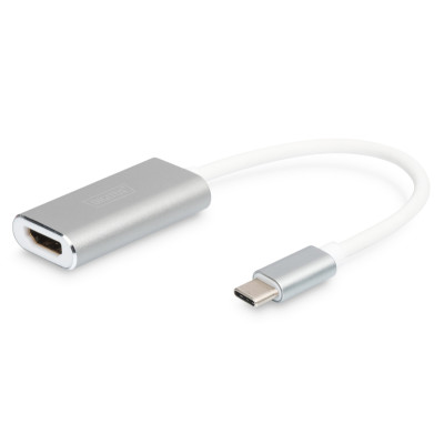 Digitus Адаптер USB-C - HDMI UHD 4K, M/F, 0.2 m