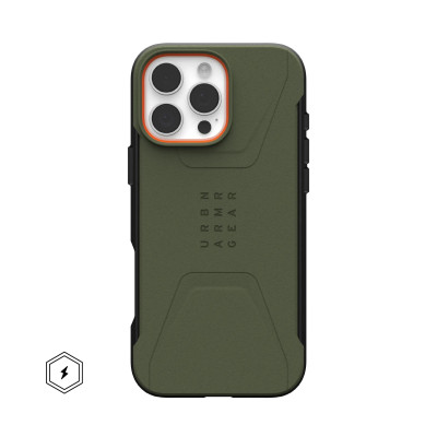 UAG Чохол для iPhone 16 Pro Max, Civilian Magsafe, Olive Drab