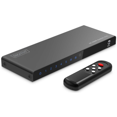 Digitus Відеокомутатор DIGITUS UHD HDMI (INx5 - OUTx1), 4K