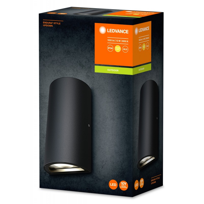 LEDVANCE Фасадний світильник LED ENDURA STYLE UPDOWN 12W, 3000К, чорний