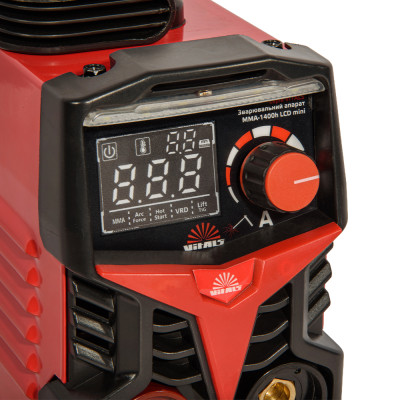 Vitals Зварювальний апарат інверторний MMA-1400h LCD mini струм 140А потужність 4.5кВА 220В 2.2кг
