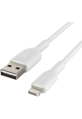 Belkin Кабель USB-A > Lightning заряджання/синхронізації 2м, 12Вт, PVC, білий