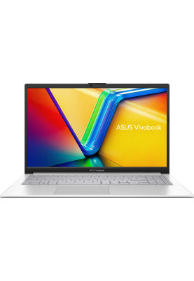 ASUS Ноутбук Vivobook Go 15 E1504FA-BQ1105 15.6" FHD IPS, AMD R3-7320U, 16GB, F512GB, UMA, NoOS, Сріблястий