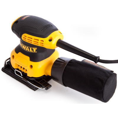 DeWALT Шліфмашина вібраційна DeWalt 230Вт 14000об/хв 108х115мм амплітуда 1.6мм 1.28кг