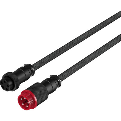 HyperX Кабель USB-A - USB-C спіральний, 1.37м Grey/Black
