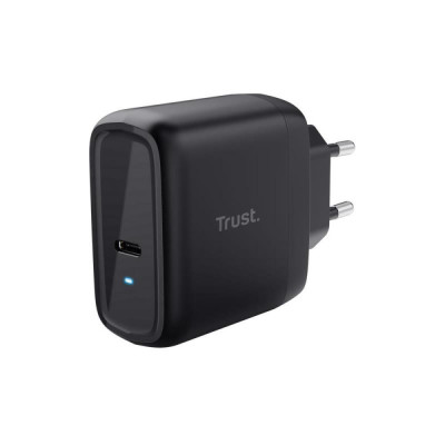 Trust Зарядний пристрій мережевий Maxo 65Вт, USB-C PD, чорний