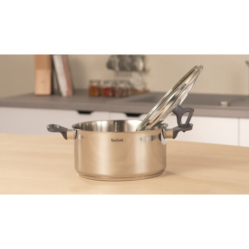 Tefal Каструля Daily Cook з кришкою, 24см, нержавіюча сталь, алюміній, бакеліт