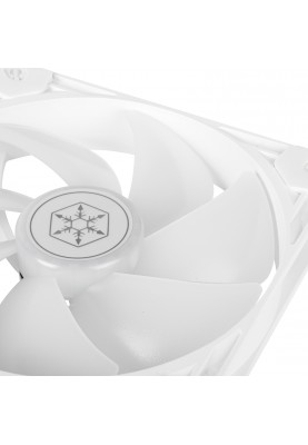 SilverStone Корпусний вентилятор Vista VS140W ARGB, 140мм, 1600rpm, 4pinPWM, 3pin +5VARGB, 30.8dBa, білий