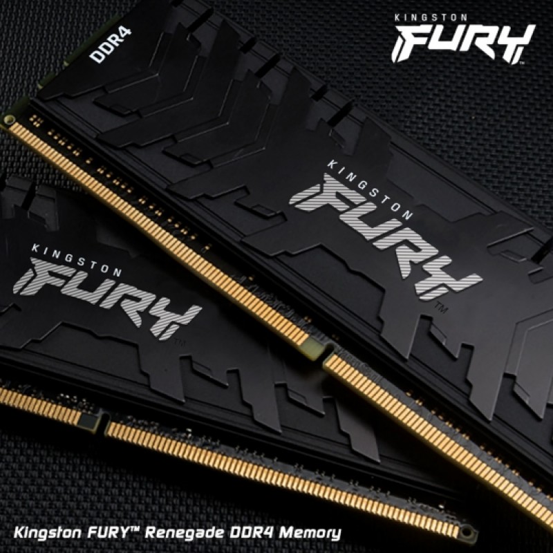 Kingston Пам'ять ПК DDR4 16GB 2666 FURY Renegade Чорний