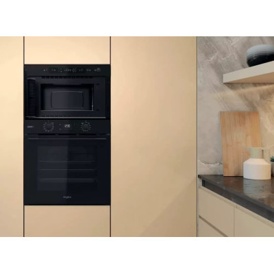 Whirlpool Мікрохвильова піч вбудовувана, 22л, електронне упр., 750Вт, гриль, дисплей, чорний