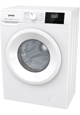 Gorenje Пральна машина фронтальна, 6кг, 1000, A+++, 43.5см, дисплей, пар, інвертор, білий