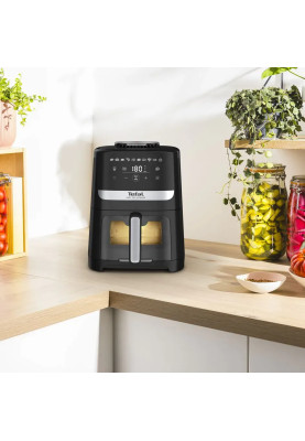 Tefal Мультипіч Easy Fry Silence Vision, 1670Вт, чаша-5л, сенсорне керув., 10 програм, з віконцем, пластик, чорний
