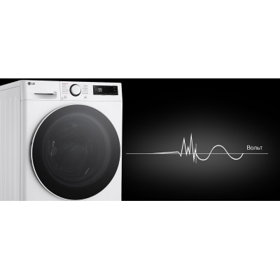 LG Пральна машина фронтальна, 10кг, 1400, A, 57см, дисплей, пара, інвертор, білий LG Пральна машина фронтальна, 10кг, 1400, A, 57см, дисплей, пара, інвертор, білий