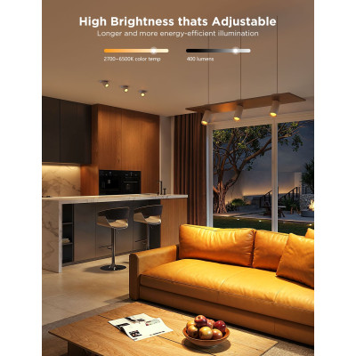 Govee Набір ламп 2шт Govee B600D GU10 Smart LED Bulb, RGBWW, WI-FI/Bluetooth, білий