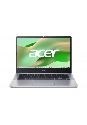 Acer Ноутбук Chromebook CB314-4H 14" FHD IPS, Intel C N100, 8GB, F128GB, UMA, ChromeOS, сріблястий