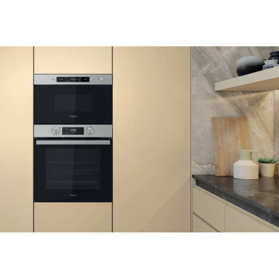 Whirlpool Мікрохвильова піч вбудована, 22л, електронне упр., 750Вт, гриль, дисплей, нерж