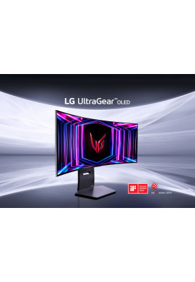 LG Монітор 34" 34GS95QE-B 2xHDMI, DP, USB, Audio, OLED, 3440x1440, 240Hz, 0.03ms, DCI-P3 98.5%, G-SYNC, FreeSync, AdaptiveSync, HAS, DisplayHDR True Black 400