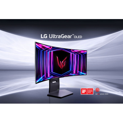 LG Монітор 34" 34GS95QE-B 2xHDMI, DP, USB, Audio, OLED, 3440x1440, 240Hz, 0.03ms, DCI-P3 98.5%, G-SYNC, FreeSync, AdaptiveSync, HAS, DisplayHDR True Black 400