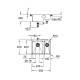 Grohe Мийка кухонная K700U нерж., сталь, прямокут.