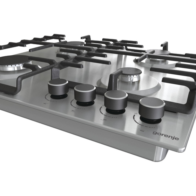 Gorenje Комплект духовка електрична BO6735E02X + поверхня газова G642ABX), 743551, нерж