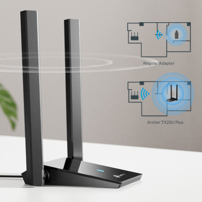 TP-Link WiFi адаптер Archer TX20U Plus AX1800 USB 3.0