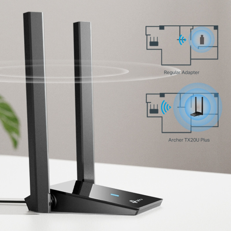 TP-Link WiFi-адаптер Archer TX20U Plus AX1800 USB 3.0