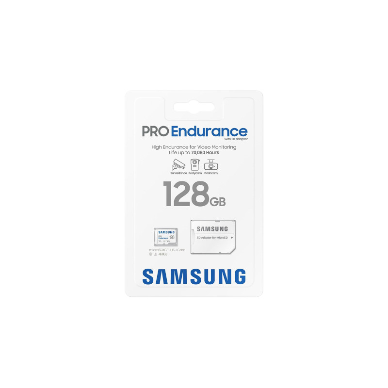 Samsung Карта пам'яті microSD 128GB C10 UHS-I R180MB/s PRO Endurance + SD