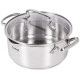 Tefal Коструля з кришкою DUETTO+, діаметр 20 см, нержавіюча сталь , об'єм 2,9 л.