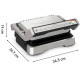 Tefal Гриль прижимний OptiGrill 4in1 Inox, 2100Вт, темп. режимів-4, з`ємні пластини, метал