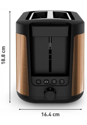 Tefal Тостер Tefal Coppertinto 850Вт, розморожування, метал, бронзовий