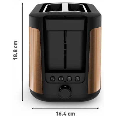Tefal Тостер Tefal Coppertinto 850Вт, розморожування, метал, бронзовий