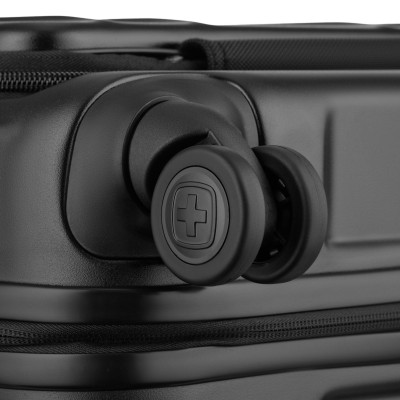 Wenger Валіза Wenger Amplix Hardside Medium, середня, полікарбонат, TSA, 4 колеса, розширення, чорний