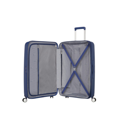 American Tourister Валіза American Tourister, Soundbox, поліпропілен, середня, 67см, 71.5/81л, TSA, 4 колеса, EXP, темно-синій