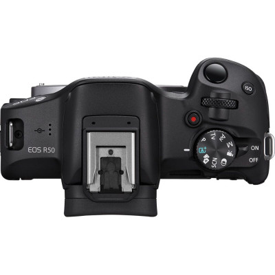 Canon Цифр. фотокамера EOS R50 + RF-S 18-45 IS STM + RF75-300 IS STM Black Canon Цифр. фотокамера EOS R50 + RF-S 18-45 IS STM + RF75-300 IS STM Black