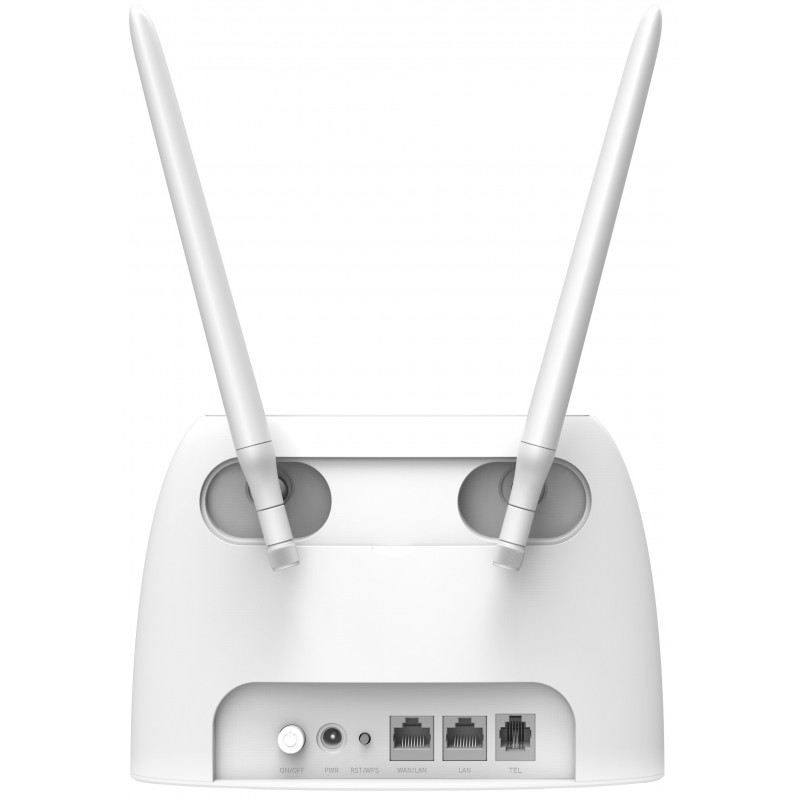 Tenda Маршрутизатор TENDA 4G06 N300, 4G/LTE, 1xFE LAN, 1xFE LAN/WAN, 1xRJ11