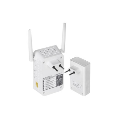 NETGEAR Powerline-адаптер PLW1000, 1xGE, WiFi, біл. кол., зовнішн. ант., комплект